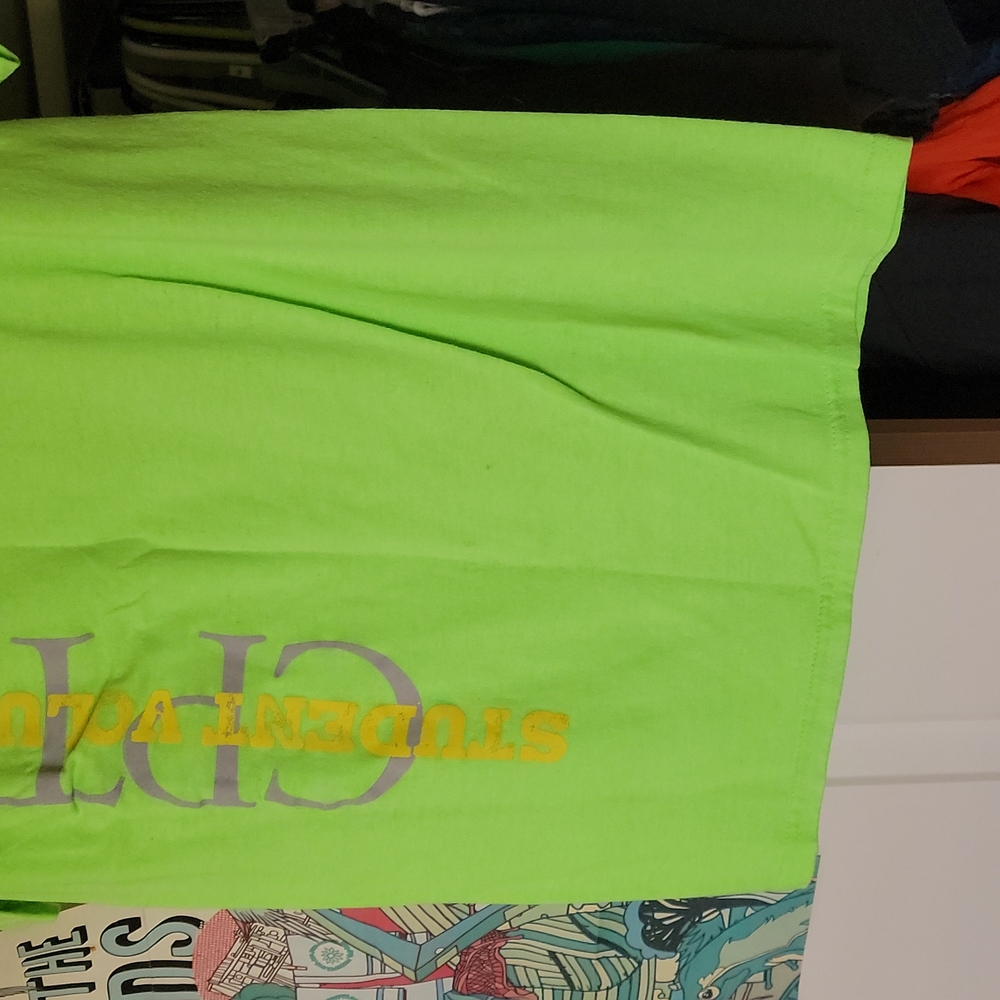 Neon Lime Green Port and Company CPTA Volunteer Shirt - Picture 7 of 8